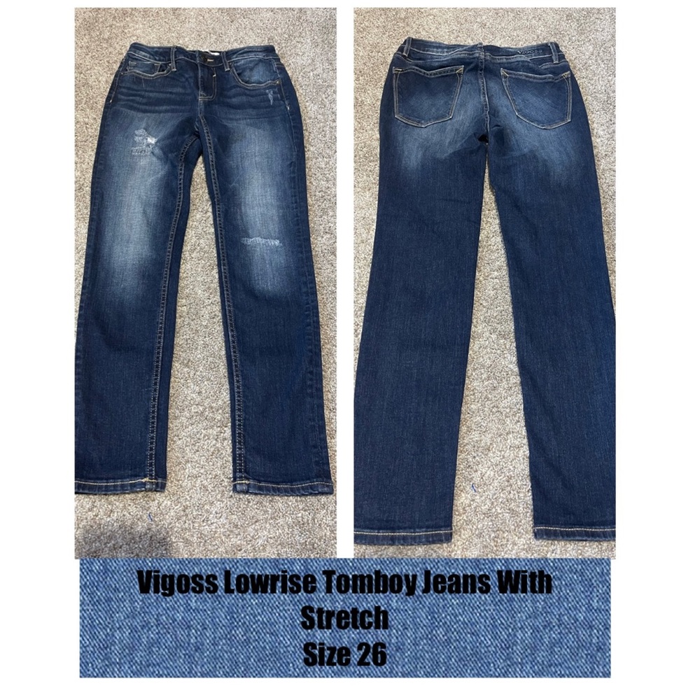 Vigoss Lowrise Tomboy Jeans With Stretch Size 26